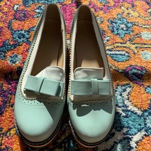 vintage mint 40s/50s loafer shoes